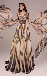 MNM Couture F02862 Black/Yellow