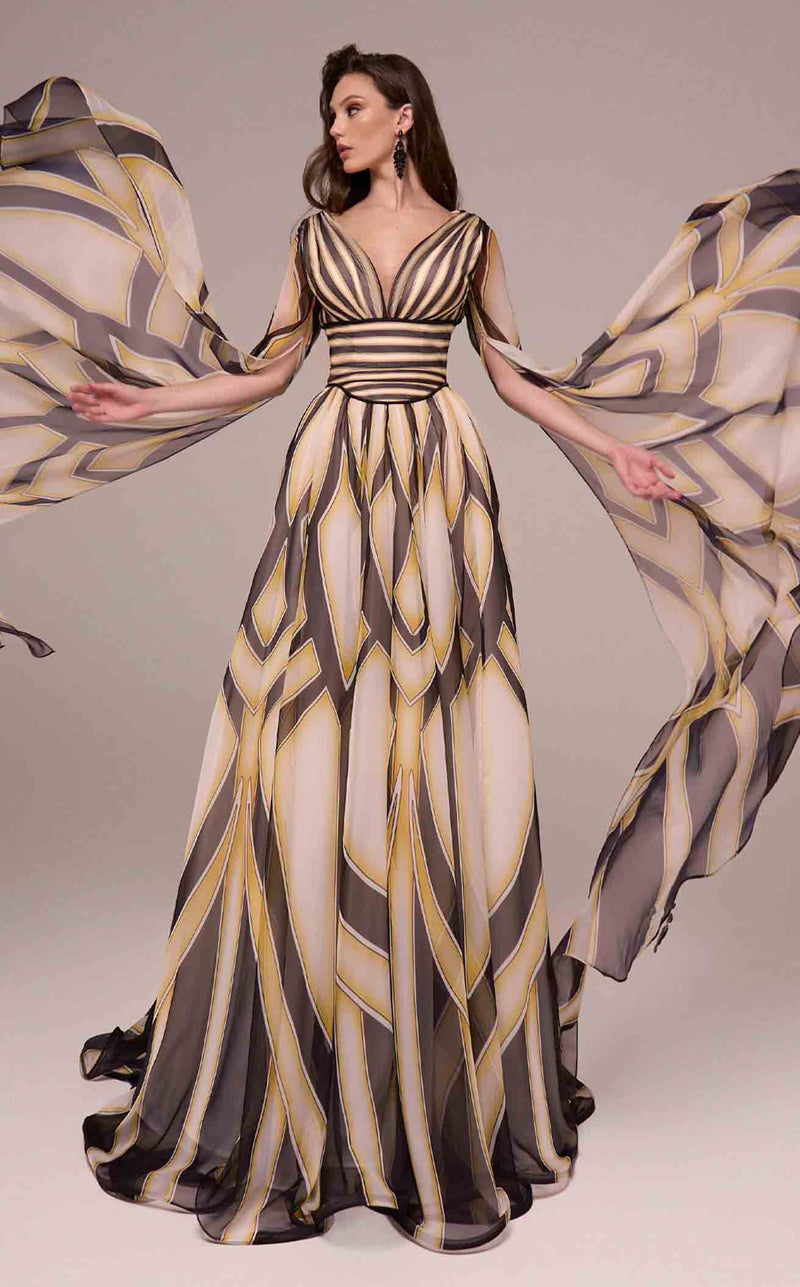 MNM Couture F02862 Black/Yellow