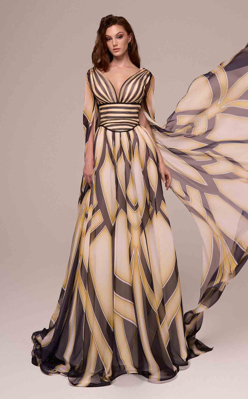 MNM Couture F02862 Black/Yellow