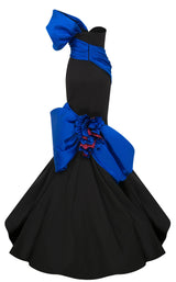 MNM Couture F02883 Black/Royal