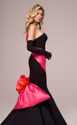 MNM Couture F02883 Black/Fuchsia