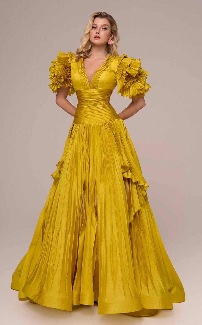 MNM Couture F02885 Mustard