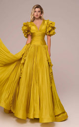MNM Couture F02885 Mustard