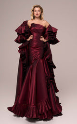 MNM Couture F02893 Burgundy