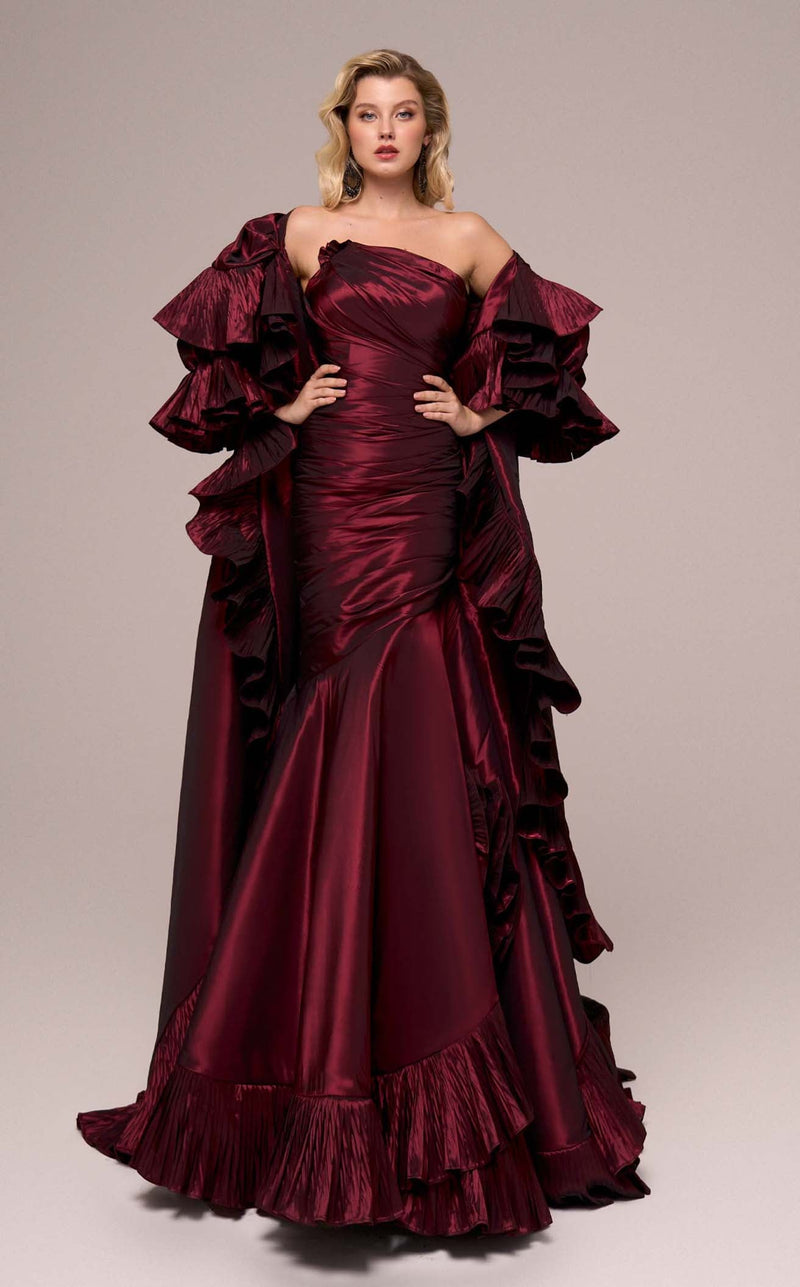 MNM Couture F02893 Burgundy