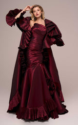 MNM Couture F02893 Burgundy