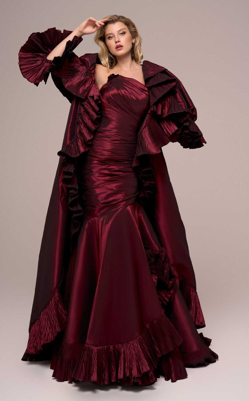 MNM Couture F02893 Burgundy