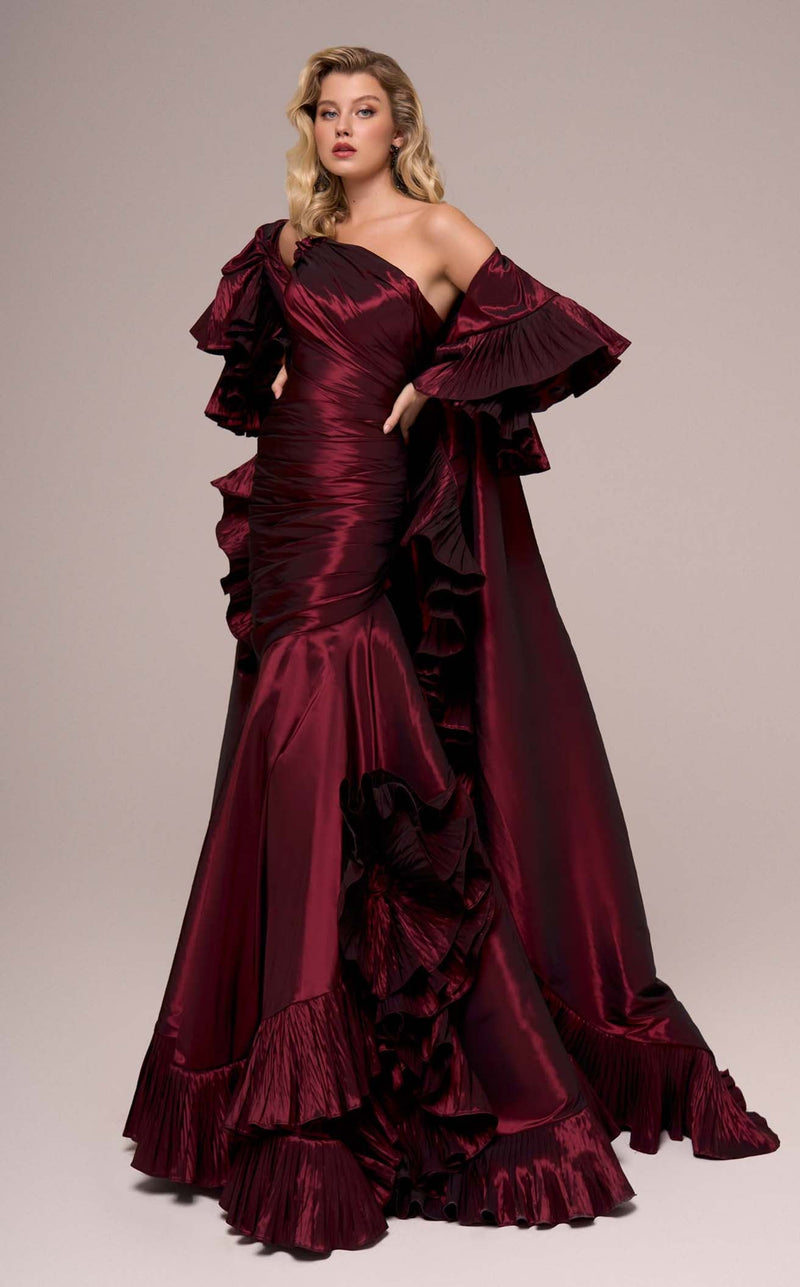 MNM Couture F02893 Burgundy