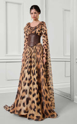 MNM Couture F02921 Tiger Print