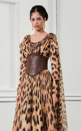 MNM Couture F02921 Tiger Print