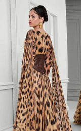 MNM Couture F02921 Tiger Print