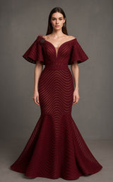 MNM Couture F02925 Burgundy