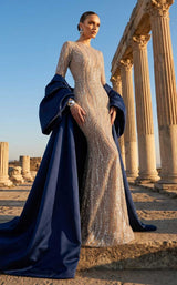 MNM Couture F03004 Navy-Blue