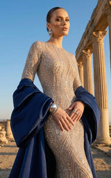 MNM Couture F03004 Navy-Blue
