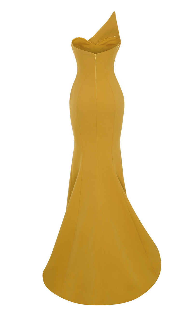 MNM Couture F03100 Mustard