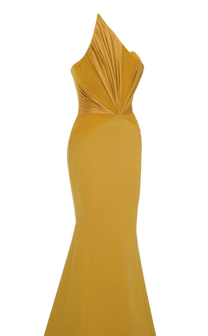MNM Couture F03100 Mustard
