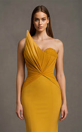 MNM Couture F03100 Mustard