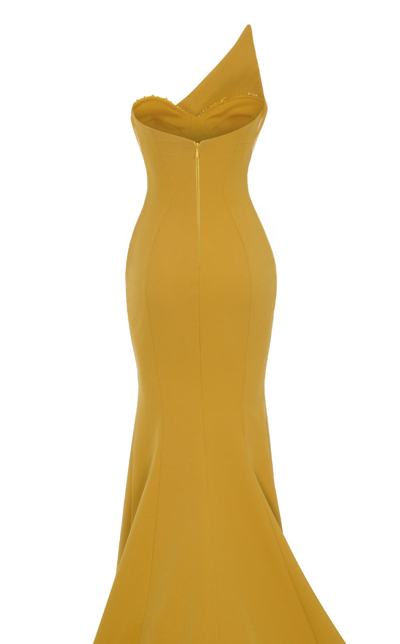 MNM Couture F03100 Mustard