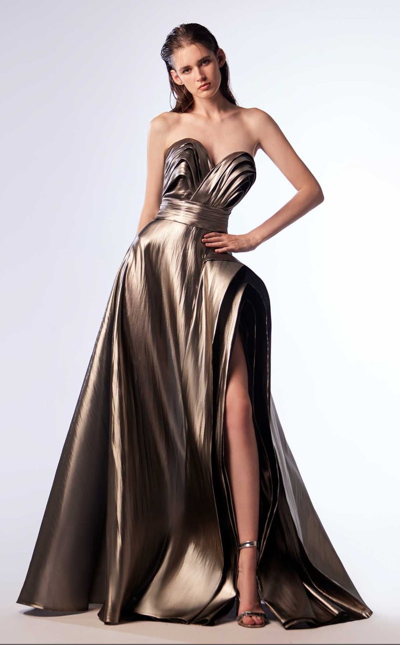 MNM Couture G1702 Metallic/Silver