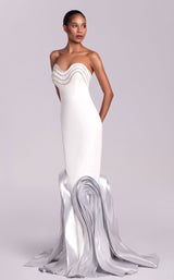 MNM Couture G1819 White/Dark Silver