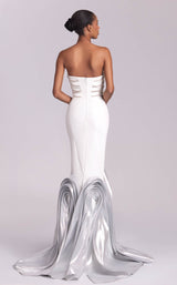 MNM Couture G1819 White/Dark Silver