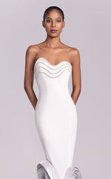 MNM Couture G1819 White/Dark Silver