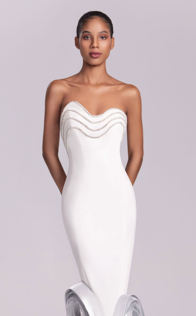 MNM Couture G1819 White/Dark Silver