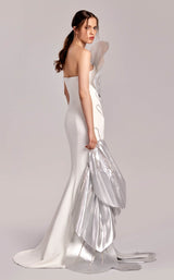 MNM Couture G1824 Off White Silver