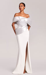 MNM Couture G1841 Off White Silver
