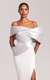 MNM Couture G1841 Off White Silver