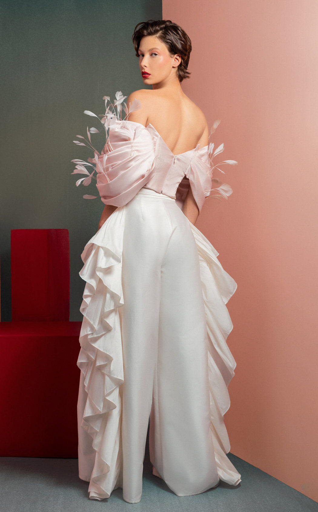 MNM Couture GOF2504 Pink/Off-White