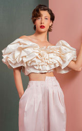 MNM Couture GOF2538 Pink/Off-White