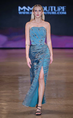 MNM Couture J03597 Petrol