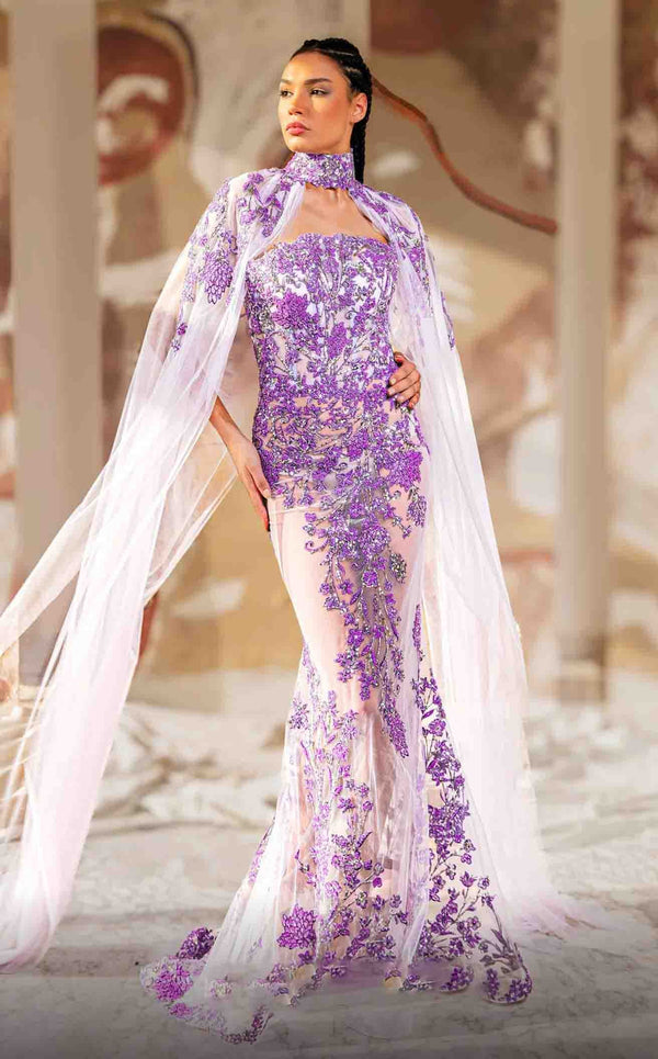 MNM Couture K4179 Purple