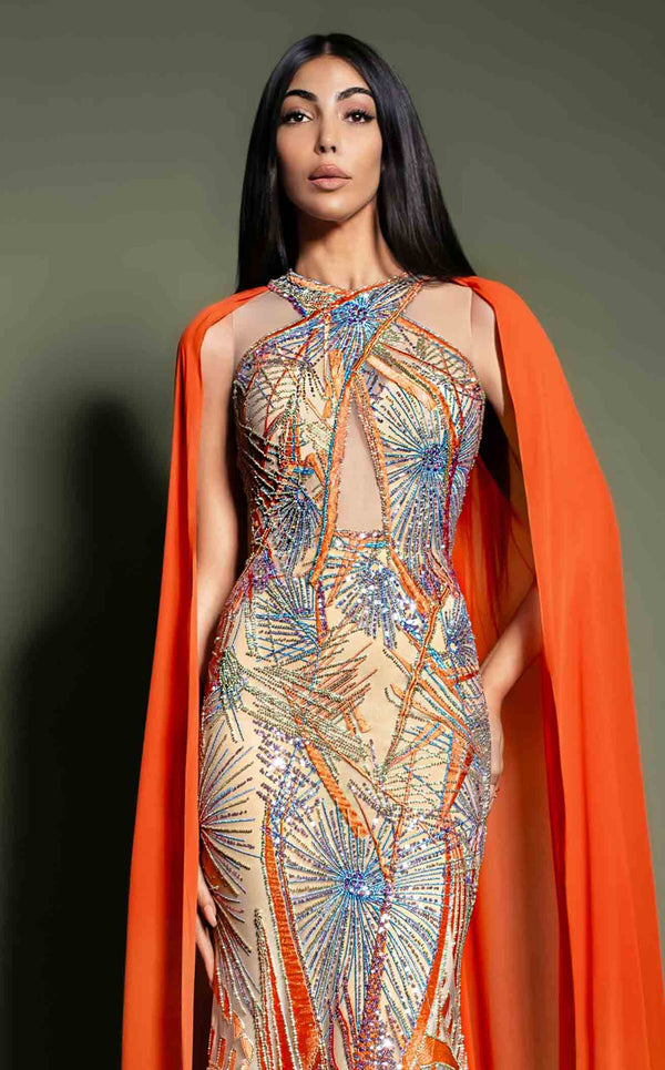 MNM Couture K4186 Orange