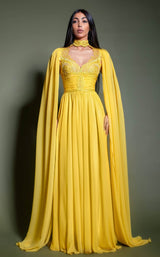 MNM Couture K4195 Yellow