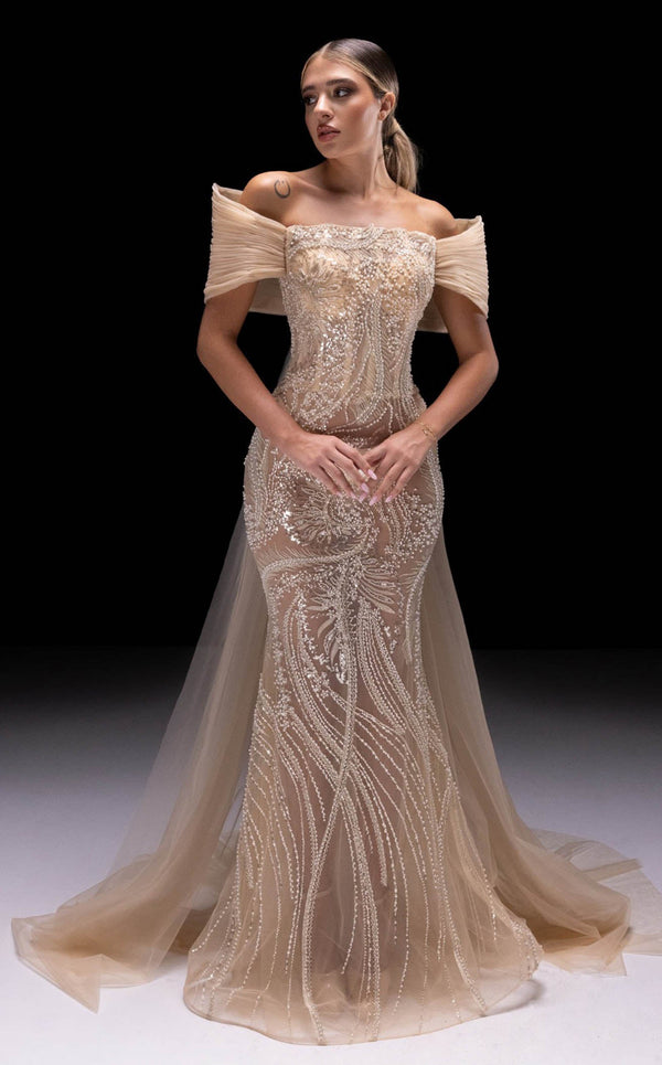 MNM Couture K4246 Beige