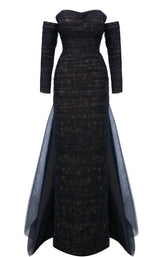 MNM Couture N0656 Navy Blue