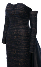 MNM Couture N0656 Navy Blue