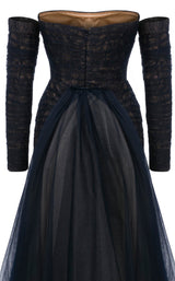 MNM Couture N0656 Navy Blue