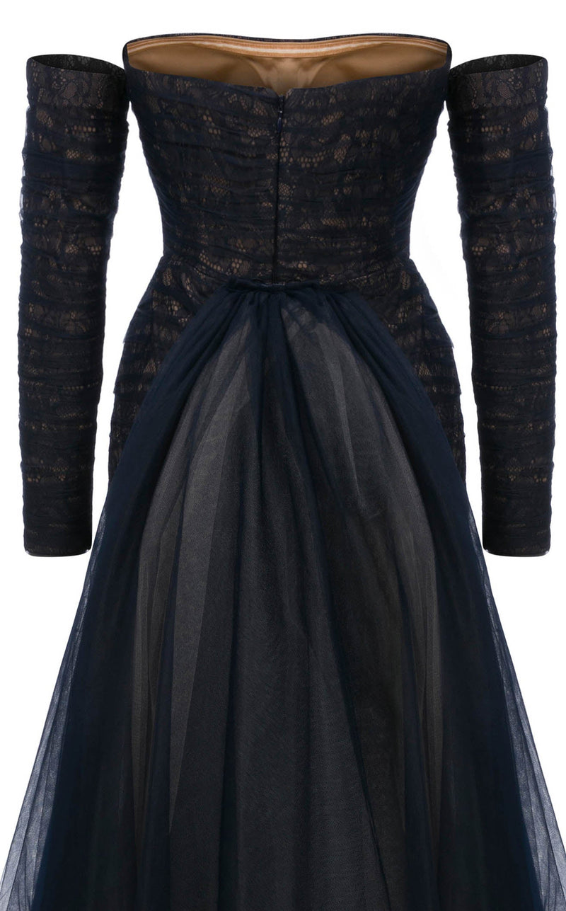 MNM Couture N0656 Navy Blue