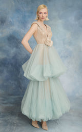 MNM Couture N0719 Ivory/Blue