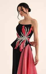 MNM Couture O07806 Black/Fuchsia