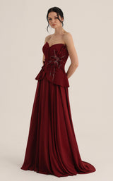 MNM Couture O07815 Burgundy