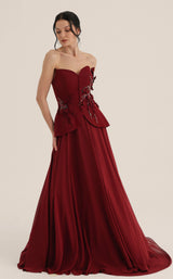 MNM Couture O07815 Burgundy