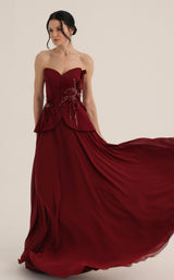 MNM Couture O07815 Burgundy