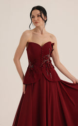 MNM Couture O07815 Burgundy