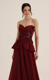MNM Couture O07815 Burgundy
