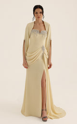 MNM Couture O07851 Yellow