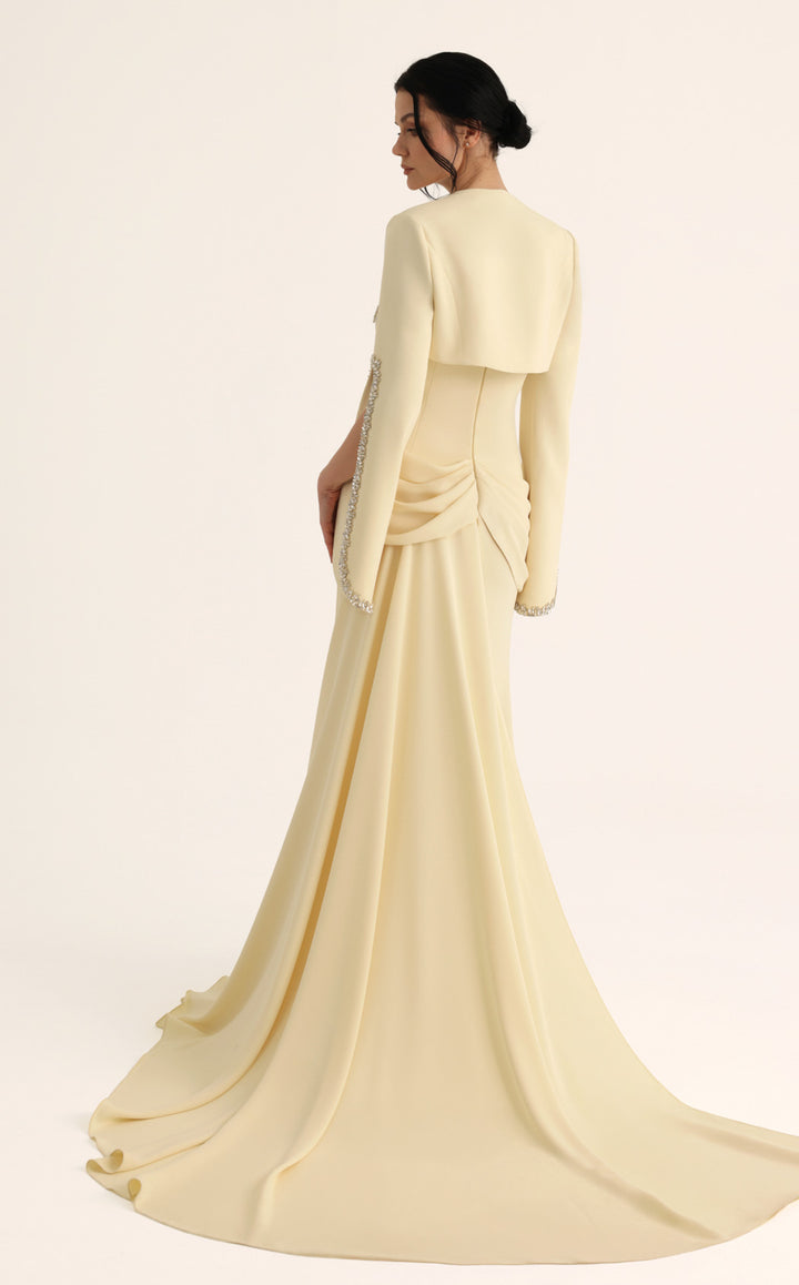 MNM Couture O07851 Yellow